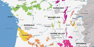 Франция винная карта страны