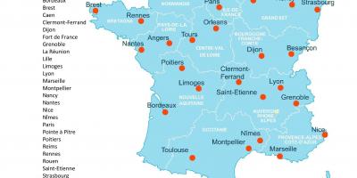 Карта Франции больнице