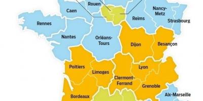 Школы карта Франции